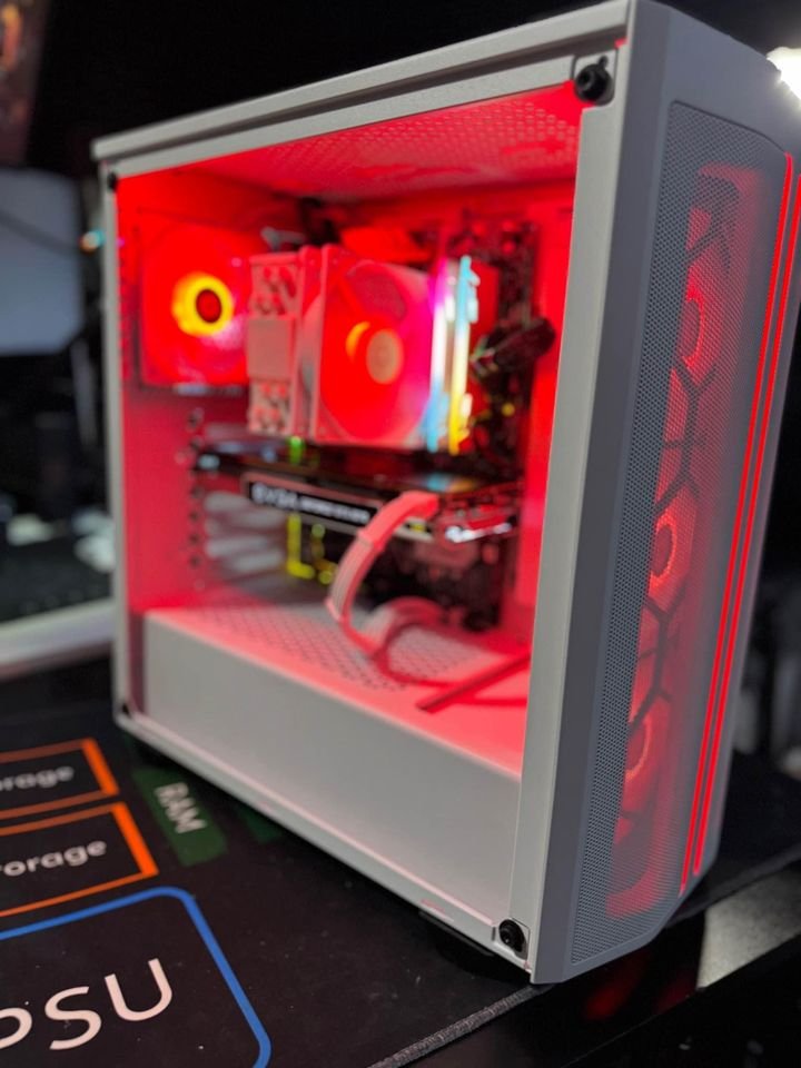 All white RGB Gaming PC - Ryzen 5 2600X - GTX 1070