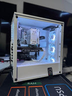 All white RGB Gaming PC - Ryzen 5 2600X - GTX 1070